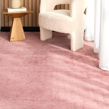 Blush Diona Hand-Loomed Viscose Rug