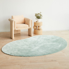 Mint Green Jelly Bean Machine Washable Rug