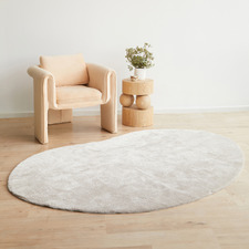 Pearl Jelly Bean Machine Washable Rug