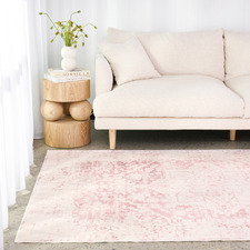Rose Quartz Gemstone Machine Washable Rug