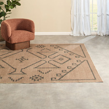 Cyprian Solar Jute-Look Machine Washable Rug