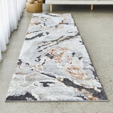 Rust Karina Abstract Textured Runner