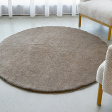 Oyster Cleo Ultra Plush Machine Washable Round Rug