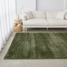 Green Selma Plush Shag Rug
