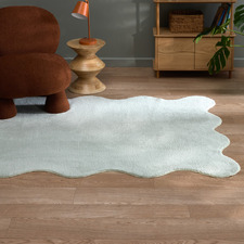 Peppermint Elsie Wavy Edge Machine Washable Rug