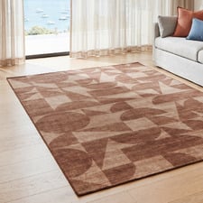 Mocha Denver Machine Washable Rug