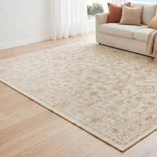 Natural Keira Machine Washable Rug