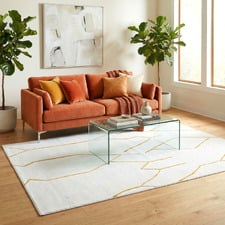 Gold Emery Abstract Rug
