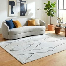 Grey Emery Abstract Rug