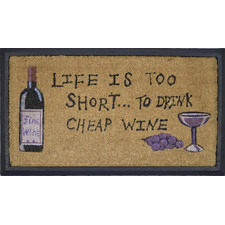 Rubber and Coir Cheap Wine Door Mat