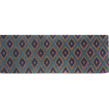Blue Diamond Hand-Woven Coir Doormat