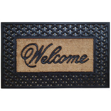 Welcome Recycled Rubber Doormat