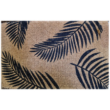 Black Fern Coconut Coir Doormat