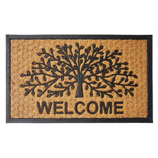 Welcome Tree Coir & Rubber Doormat