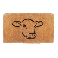Cow Face Coconut Coir Doormat