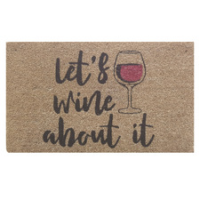 Let's Wine About It Coconut Coir Doormat