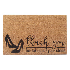 Shoes Off Coconut Coir Doormat