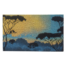 Country Blue Sky Coconut Coir Doormat