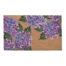 Hydrangea Coconut Coir Doormat