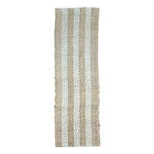 Crizzle Two Tone Stripes Hand-Woven Jute Runner