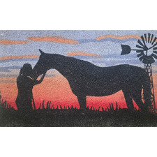 Lady & Horse Doormat