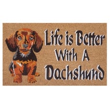 Dachshund Coir Doormat