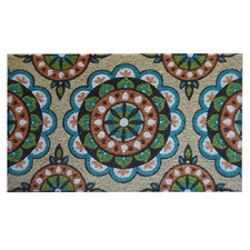 Circles Coir Doormat