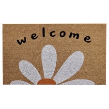 Welcome Daisy Coir Doormat