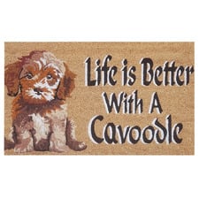 Cavoodle Coir Doormat