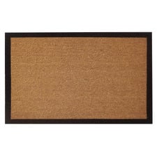 Black Border Coir Doormat