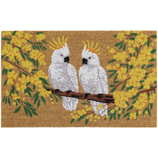 Cockatoos Coir Doormat