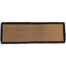 Black Border Coir Doormat