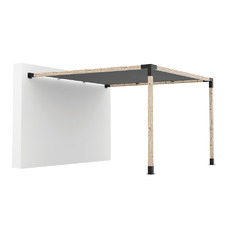 Toja Grid Wall Mount Pergola Bracket & Square Shade Sail Set