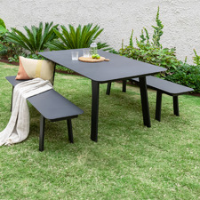 4 Seater Anatol Outdoor Dining Table & Bench Set