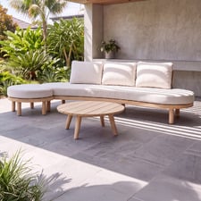 4 Seater Bowen Acacia Wood Outdoor Lounge Set
