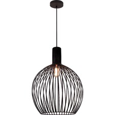 Gabbia Dark Wood Pendant Light