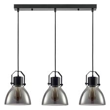 Lucan 3 Light Steel Pendant