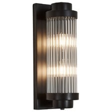 Annalise Steel & Fluted Glass Wall Light