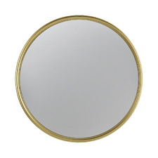 Gold Hannes Round Iron Mirror