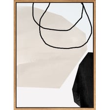 Taupe Hex I Canvas Wall Art