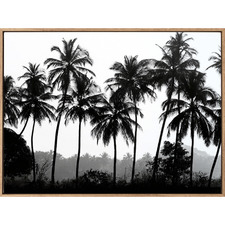 Palm Silhouette Canvas Wall Art
