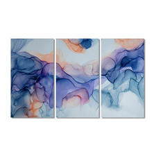 Influx Stretched Canvas Wall Art Triptych