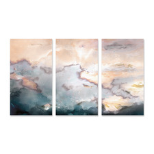 Above Stretched Canvas Wall Art Triptych
