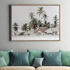 Beach Hut Canvas Wall Art