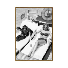 Friends in High Places Framed Canvas Wall Art