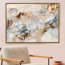 Marble Gold Framed Canvas Wall Art