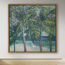 Beach Canopy Canvas Wall Art
