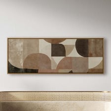 Clay Mosaic Framed Canvas Wall Art