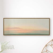 Pastel Sunrise Framed Canvas Wall Art