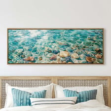 River Jewels Framed Canvas Wall Art
